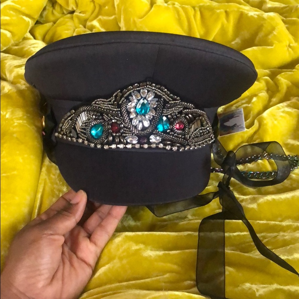 Brand new decorative hat. Very edgy and chic